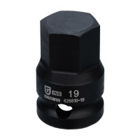 Головка торцевая ударная HEX 19 мм, 1/2