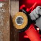 Щетка для УШМ, 100 мм, посадка 22.2 мм, плоская, латунированная витая проволока Matrix (74648)
