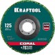 Диск полимерно-шлифовальный синтетический коралловый, 125 х 22.2 мм KRAFTOOL 36599-125