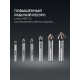 Набор зенковок EXTREME Со5-А 6 штук 6.3/8.3/10.4/12.4/16.5/20.5 мм Z3 90° сталь M35 U-образная спираль KRAFTOOL 29734-H6