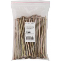 Шурупы желтопассированные, универсальные 6 х 120 50 шт Фасовка (21619-0)
