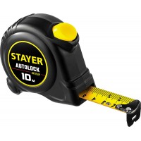 Рулетка с автостопом AutoLock 10 м х 25 мм STAYER 2-34126-10-25