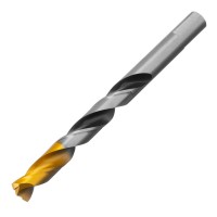 Сверло спиральное по металлу 12 x 151мм, Р6М5, Golden Tip, многогранная заточка Denzel (718287)