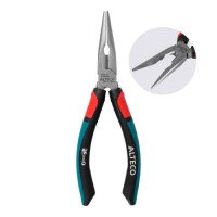 Длинногубцы прямые 160 мм, 3К рукоятка ALTECO Industrial 0301-3K-160-X, шт (96870)