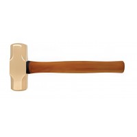 Кувалда тупоносая 0,450 кг AlCu рукоятка дерево искробезопасная 191B-1002, HORTZ