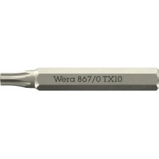867/0 Micro TORX бита, TX 10 x 30 мм, хвостовик шестигранный 5/32 C4.0 (4 мм) (WE-058133)