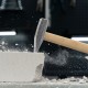 Молоток слесарный, 600 г, квадратный боек, деревянная рукоятка Россия