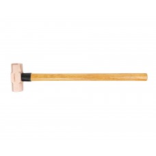 Кувалда 5,4 кг BeCu рукоятка дерево гикори искробезопасная 191G-1030, HORTZ