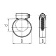 Хомут червячный PL-12 (12-20)/W2 (Fortisflex) (69009)