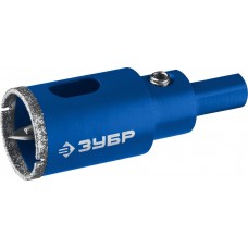 Коронка алмазная АГК, d 20 мм, центр. сверло, трехгранный хвост, Р60 ЗУБР Профессионал 29850-20