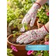 GRINDA COMFORT, S (7), садовые перчатки с прозрачным полиуретановым покрытием, розовые, 13 класс (11291-S_z01)