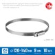 Хомут червячный Х-9Н 120 - 140 мм, накатная лента 9 мм, цинк, 10 шт ЗУБР 37807-140