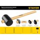Киянка резиновая чёрная 340 г STAYER 20505-55