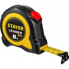 Рулетка с автостопом 8 м х 25 мм Leader Professional STAYER 3402-08-25