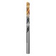 Сверло спиральное по металлу 6 x 93мм, Р6М5, Golden Tip, многогранная заточка Denzel (718278)