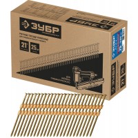 Гвозди реечные рифленые оцинкованные SN21 75 x 3.05 мм, 2500 шт ЗУБР 305393-75