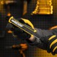 Нож, 18 мм, сменное лезвие, SK4, корпус из ABS + TPR, торцевой зажим Denzel (78903)