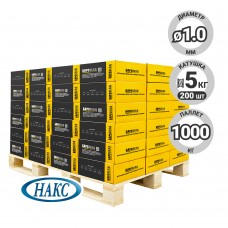 Проволока омеднен. БАРСВЕЛД ER-70S-6 ф 1,0 мм, паллет 1000 кг (ER70S61005pal)