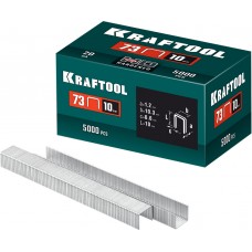 Скобы тип 73, 10 мм, калибр 20GA, 5000 шт KRAFTOOL 31773-10