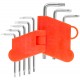 Ключи TORX CrV 8 шт. Т5-Т20, в пластиковом держателе (64001)