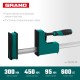 Корпусная струбцина Grand-300/450, 300/450 мм, сжатие/распор, 600 кгс, глубина зажима 95 мм KRAFTOOL 32240-30