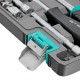 Набор инструментов, 1/4, CrV, пластиковый кейс 57 предметов Stels