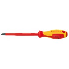 Отвёртка VDE Phillips PH0 x 60 мм, длина 162 мм, диэлектрическая (KN-982400)