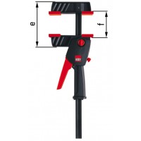 Струбцина для работы одной рукой DuoKlamp 160/85, 1.2 кН DUO16-8 BE-DUO16-8