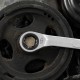 Ключ комбинированный трещоточный, 18 мм, количество зубьев 100 Gross