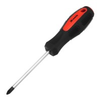 Отвертка Anti-Slip, PH2 х 100 мм, CrV, двухкомпонентная рукоятка Matrix