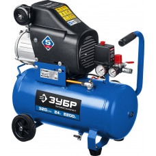 Компрессор масляный 320 л/мин, 24 л, 2200 Вт ЗУБР Профессионал КПМ-320-24  