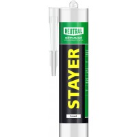 STAYER 260 мл, белый, силиконовый, нейтральный герметик (41217-0_z01_G)