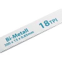 Полотна для ножовки по металлу, 300 мм, 18 TPI, BIM, 2 шт Gross (77730)