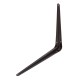 Кронштейн угловой с ребром, 250 х 300 мм, коричневый Сибртех (94027)