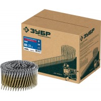 Гвозди барабанные CNW 80 x 3.1 мм, рифленые оцинкованные, 3600 шт ЗУБР 305383-80