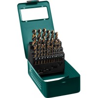 Набор сверл по металлу COBALT-8, 25 шт, (1–13 мм), сталь М42, HSS-Co(8%) KRAFTOOL 29656-H25