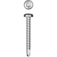 KRAFTOOL DS-P, 38 х 4.8 мм, А2, сверло, полукруглая головка, ТХ25, 200 шт, саморез нержавеющий (300931-48-038)