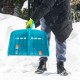 Лопата для уборки снега, полипропилен, 450х450х1355 мм, алюминиевый черенок, усиленная, LUXE Palisad (61678)