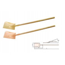 Лопата совковая с черенком, искробезопасный сплав BeCu 198A-1002, HORTZ