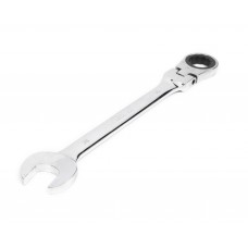 Ключ комбинированный трещоточный шарнирный 36х36 мм хромирование HORTZ