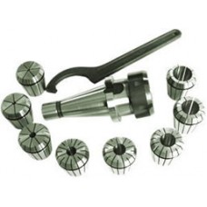 Патрон цанговый 40 с набором цанг ER16 из 8шт(2-10мм)