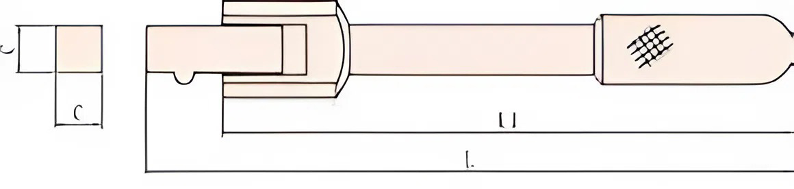 Вороток шарнирный 320 мм 1/2 искробезопасный сплав AlCu 118-1006, HORTZ