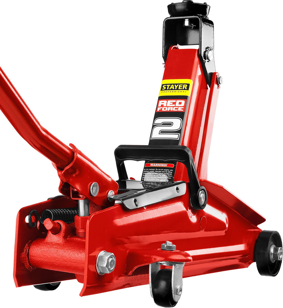 Домкрат подкатной 2 т, 130 - 350 мм для легковых а/м R-28 RED FORCE Professional STAYER 43153-2