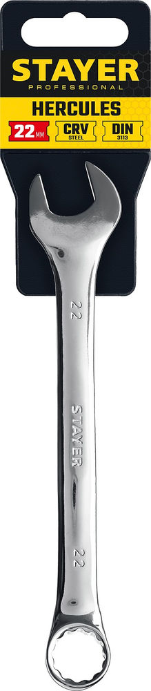 Ключ гаечный комбинированный 22 мм HERCULES Professional STAYER 27081-22