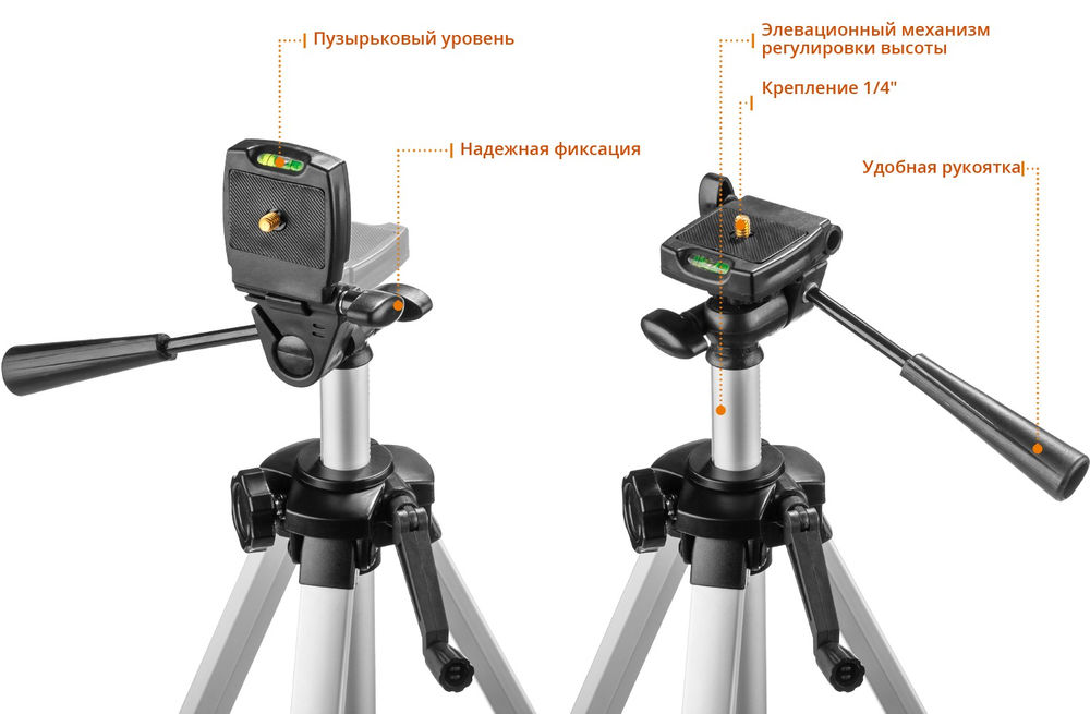 Лазерный нивелир КРЕСТ 2D №2, 20 - 70 м ЗУБР Профессионал 34907-2