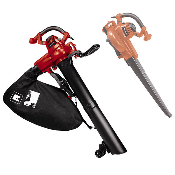 Пылесос-воздуходувка эл. Einhell GC-EL 3000 E, 3000Вт,2 режима,регул.оборотов,мешок 45 л,2 трубы (3433320)