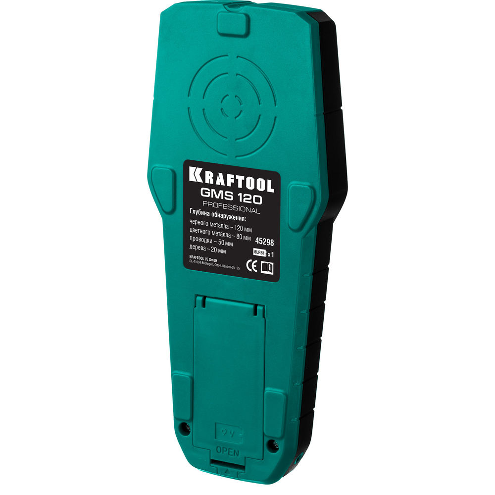 Универсальный детектор проводки GMS-120, ЖК дисплей KRAFTOOL 45298