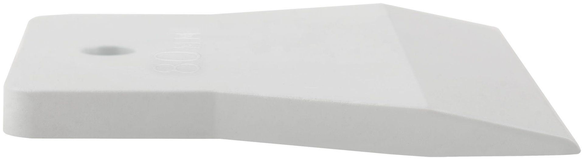 Шпатель резиновый белый 80 мм (06885)