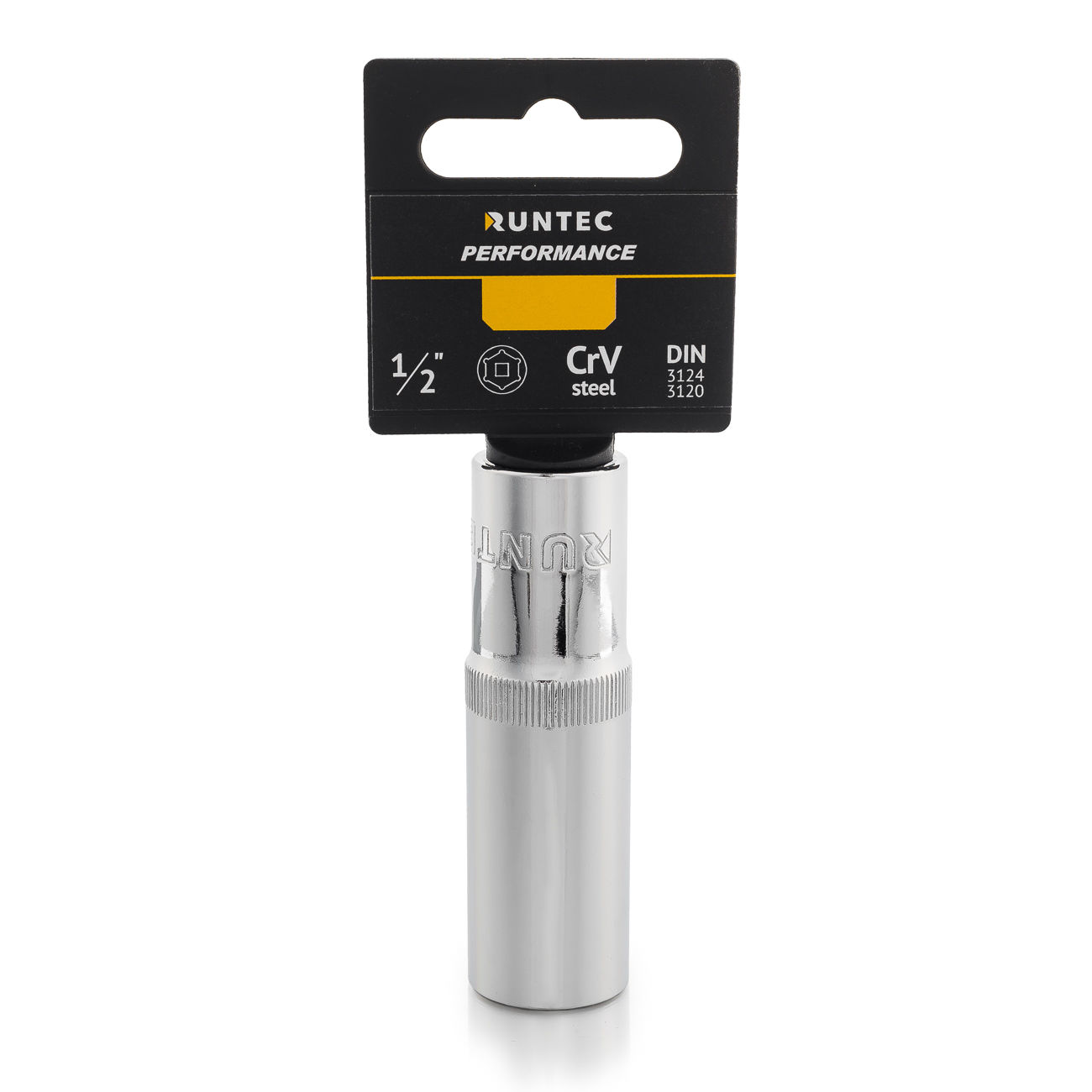 RUNTEC RT-H12S18L Головка торцевая глубокая RUNTEC CrV, 6PT, 1/2, 18 мм (RT-H12S18L)