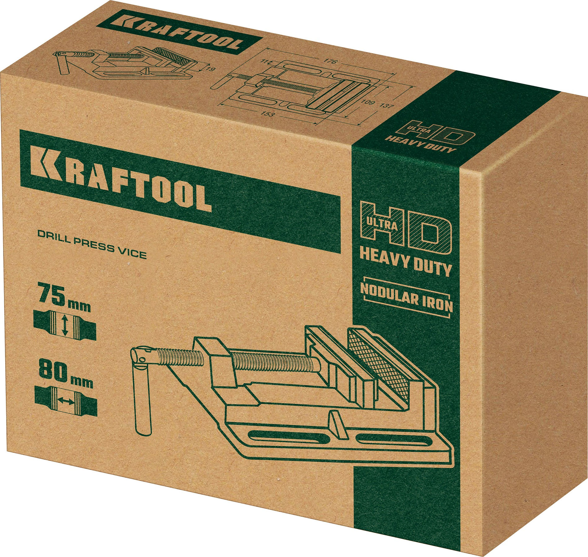 Тиски сверлильные станочные 75 мм KRAFTOOL 32715-75